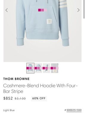 Thom Browne cashmere sweater new with tag